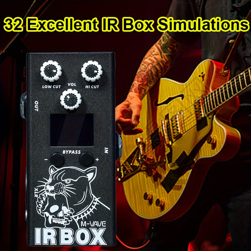 CAJA DE IR Guitarra Bajo Multiefectos 32 Opciones de Presets Disponibles Ajustes de Aplicación de Teléfono, Ecualizador de 9 Segmentos, Como Efector de Ecualizador Individual