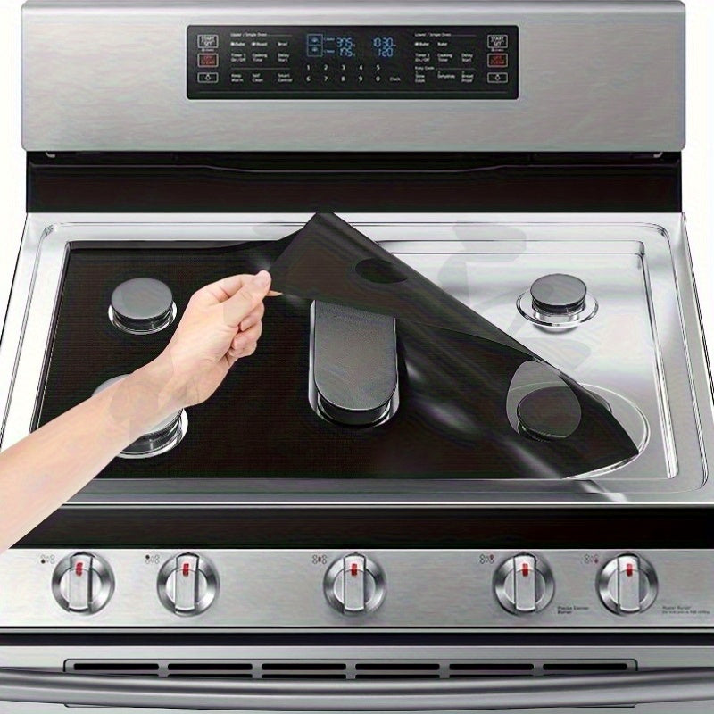 Un tapete reutilizable para quemadores de estufa de gas, fácil de limpiar y duradero, que mantiene tu estufa impecable y completamente funcional, compatible con modelos y protectores de superficie de estufa.