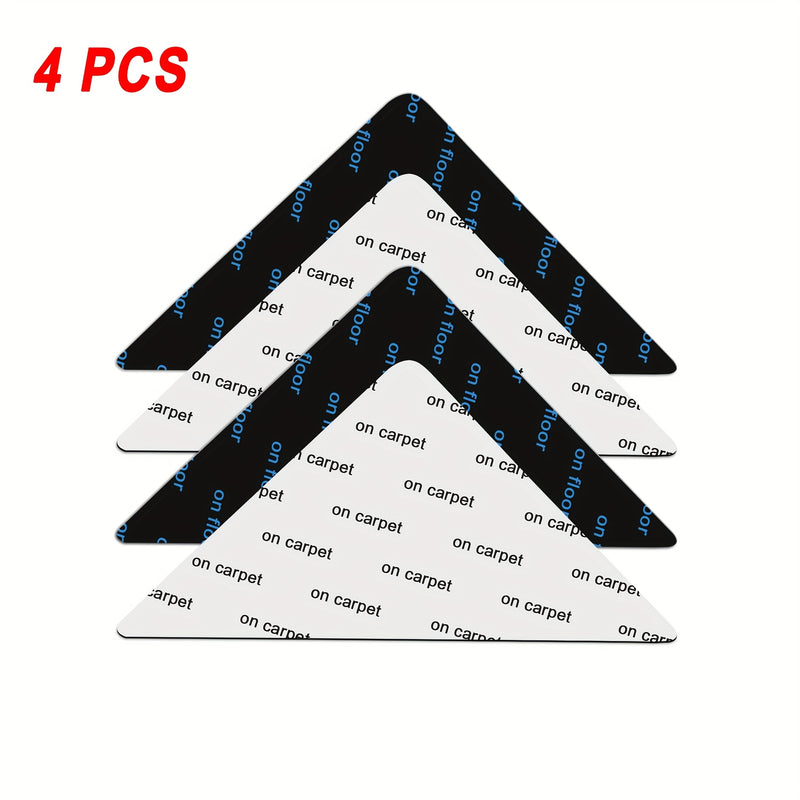 4/8/16/24/40pcs Sujetadores de Alfombras para Suelos de Madera Dura y Azulejos, Sujetadores Antideslizantes para Alfombras de Área, Cinta Adhesiva Reutilizable y Lavable para Alfombras de Área, Sujetadores de Alfombras Adhesivos de Doble Cara, Mantienen