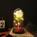 1 rosa artificial eterna con pantalla de luces LED creativas, decoración ideal para regalos de San Valentín y días festivos
