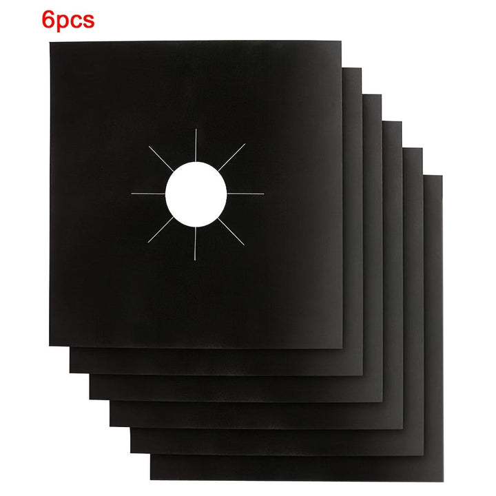 4 piezas de Amduine, cubiertas protectoras de estufa - Guardias de quemadores de estufa de gas de PVC duradero, no pegajosas, fáciles de limpiar, resistentes al calor, para hornos de cocina, protección de cocina | Accesorio de cocina elegante | Protector