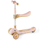 SCOOTER INFANTIL 3 EN 1 - DIVERSIÓN Y SEGURIDAD EN CADA PASEO SK-8102 MUNBE ROSADO