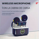 Juego de Micrófono sin varillas con Estuche de Carga, Cancelación de Ruido y Clip Magnético, Pantalla LED de Batería, Alcance de 40m, Tipo-C para Grabación en Teléfono/Cámara/Vlog