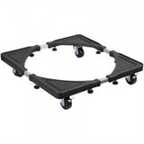 Plato de base de lavadora ajustable con ruedas, base de refrigerador de acero inoxidable, 4 ruedas giratorias para un uso fácil y conveniente