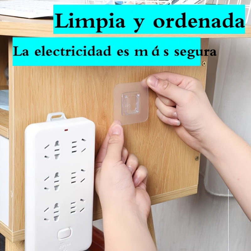 10 Pares de Ganchos Adhesivos Potentes sin Rastro, Sin Taladrar, Multifuncionales para Baño y Cocina, Impermeables para Colgar en la Pared del Hogar, Ganchos de Utilidad