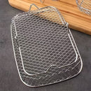 Conjunto de 3 piezas de Accesorios para Freidora de Aire de Acero Inoxidable 304, Rejilla para Microondas, Rejilla de Acero Inoxidable para Freidora de Aire Multifuncional Rectangular, Adecuada para la Mayoría de las Freidoras de Aire, Rejilla para Freid