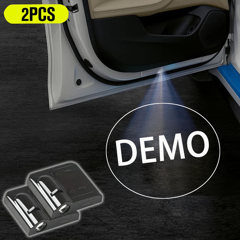 Luces de bienvenida de 2 puertas con proyección de logo estilo OEM, inspirado en el equipo original, proyección de logo en alta definición, fácil instalación - compatible universal para vehículos