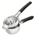 Exprimidor manual de cítricos de acero inoxidable con asas de silicona, prensa de frutas para limones, naranjas, artilugio de cocina para uso doméstico