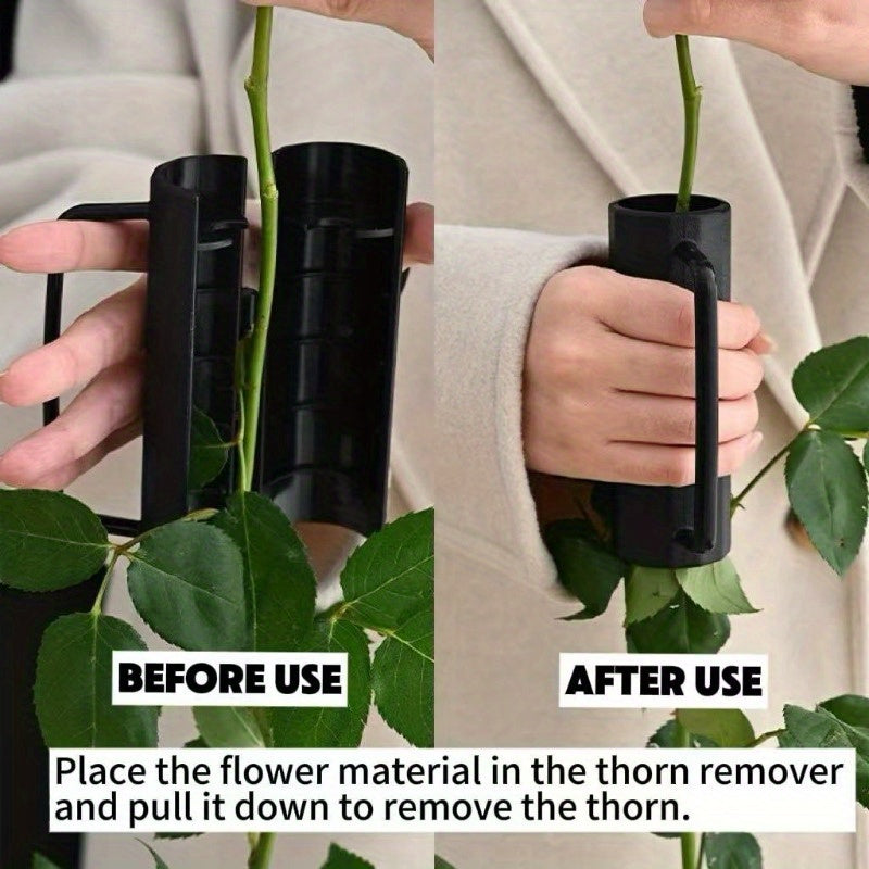 Despuntador de Espinas y Hojas Ergonómico - Herramienta Manual para Limpiar Tallos de Rosas, Jardinería y Arreglos Florales - Diseño Clásico con Mango Fácil de Agarrar, Uso Profesional y Doméstico