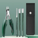 Juego de cuidado de pies de acero inoxidable de 5 piezas con cortauñas, limpiador de uñas de los pies, raspador de pies y lima para pies - Ideal para eliminar piel dura y callos, esenciales para el cuidado de las uñas | Herramientas de acero inoxidable |