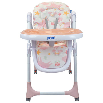 SILLA PARA COMER BEBE CHARLIE PRIORI ROSADO -