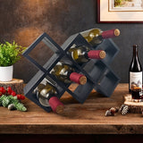 10 piezas de estantería para vino, estantería de almacenamiento de vino rojo simple de madera sólida, estantería de almacenamiento de botellas, estantería de almacenamiento de botellas de cocina