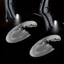 2 piezas de Luz de Bienvenida con Proyección Lunar y Gato LED - Función de Encendido Automático en la Puerta del Coche, Alimentado por Baterías (Baterías No Incluidas) - Regalo Perfecto para San Valentín, Día de la Madre, Día del Padre, Halloween y Mardi