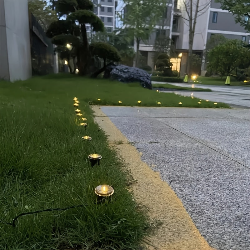 Lámparas solares para jardín de 15/30 LED, luz cálida/blanca, sin cables, ideales para decoración de patio, caminos o alberca