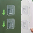 2/6/10pcs Pegatinas De Doble Cara Removibles, Retenedor De Inserción De Fila, Hebilla De Tarjeta Femenina Transparente, Hebilla De Pared De Jaula De Palillos, Gancho De Hebilla Femenina De Baño, Gancho Sin Perforación, Disponible En Cocina, Disponible En