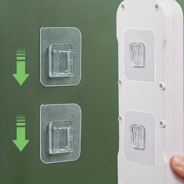 2/6/10pcs Pegatinas De Doble Cara Removibles, Retenedor De Inserción De Fila, Hebilla De Tarjeta Femenina Transparente, Hebilla De Pared De Jaula De Palillos, Gancho De Hebilla Femenina De Baño, Gancho Sin Perforación, Disponible En Cocina, Disponible En