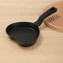 Sartén antiadherente en forma de corazón para freír huevos - Sartén de desayuno de aluminio con capa de piedra para omeletes, panqueques y hamburguesas - Ideal para uso doméstico, cocción rápida, diseño lavable no desmontable, perfecto para cocinar delic
