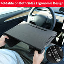 Escritorio Pequeño Multifuncional para Coche, Mesa de Computadora de Oficina de Viaje, Mesa Plegable para Comedor, Escritorio Portátil con Almacenamiento