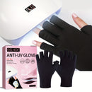 2 pares de guantes de protección para uñas - UPF 50+ Anti-Manos para manicuras de gel, oscurecimiento y estilismo, no tóxicos y sin alcohol, se ajustan a todos los tamaños de uñas, accesorio de arte de uñas