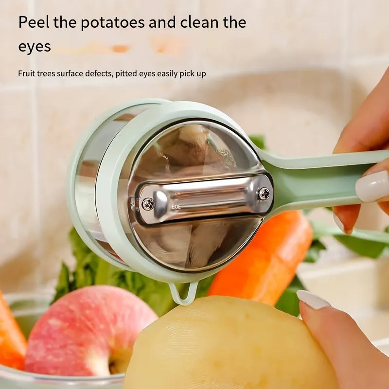 Pelador de frutas y verduras multifuncional 2 en 1
