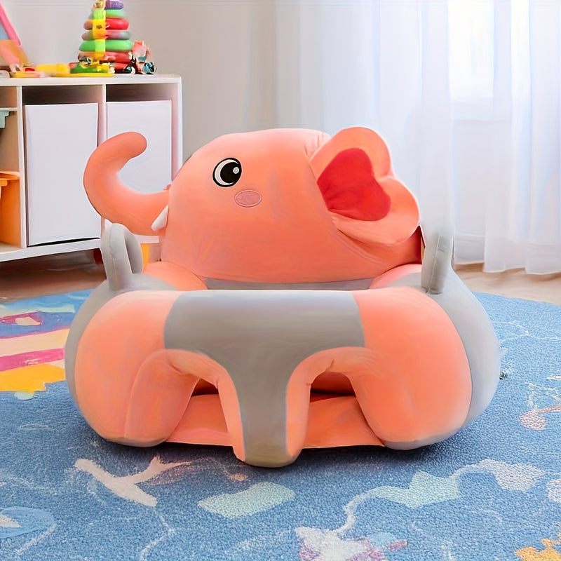 Un sillón de animal para jóvenes con asiento - suave, acolchado y colorido, incluyendo un animal de peluche, adecuado para un sillón alto para jóvenes, respaldo de sofá para jóvenes y práctica de sentarse para aprender.