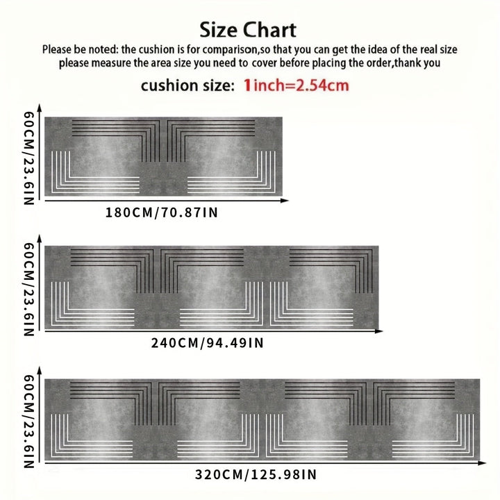 Alfombra de Pasillo Largo Estilo Lujo Ligero y Minimalista, Suave y Cómoda para Sala de Estar, Fácil de Limpiar, Adecuada para Pasillos de Restaurante y Cuarto de Lavandería