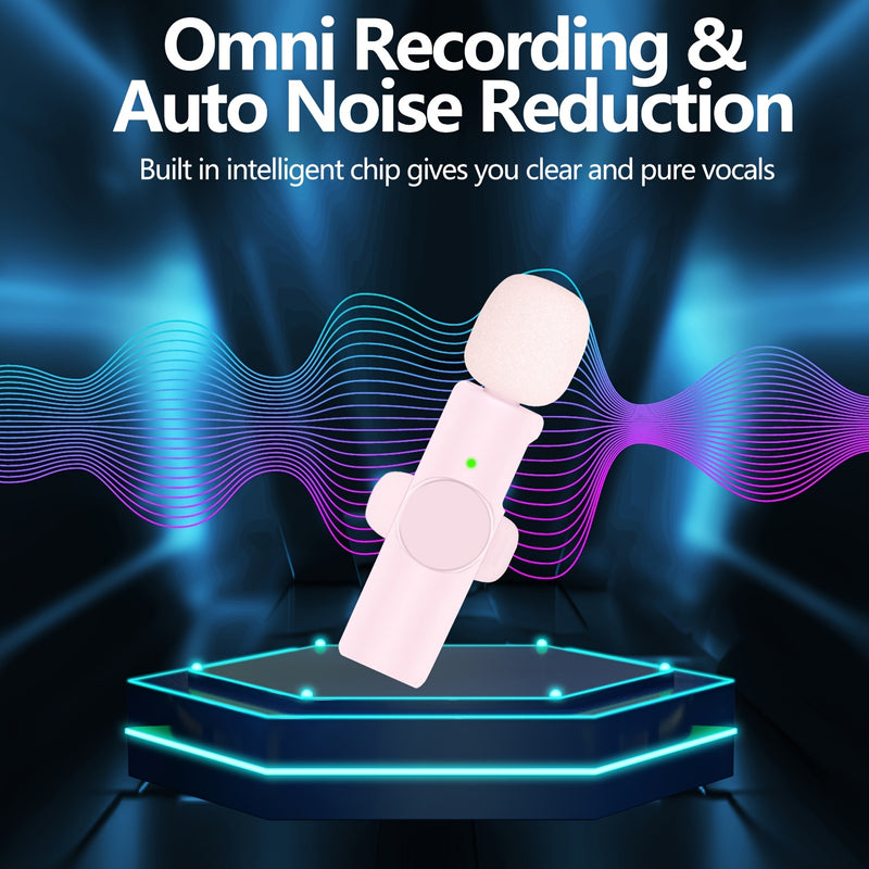 Microfono Omnidireccional sin varillas para Smartphones y Portátiles - USB-C, Plug & Play, Baja Latencia, Reducción de Ruido, Diseño Compacto con Clip para Entrevistas, Podcasting y Streaming | Equipo Versátil para Audio