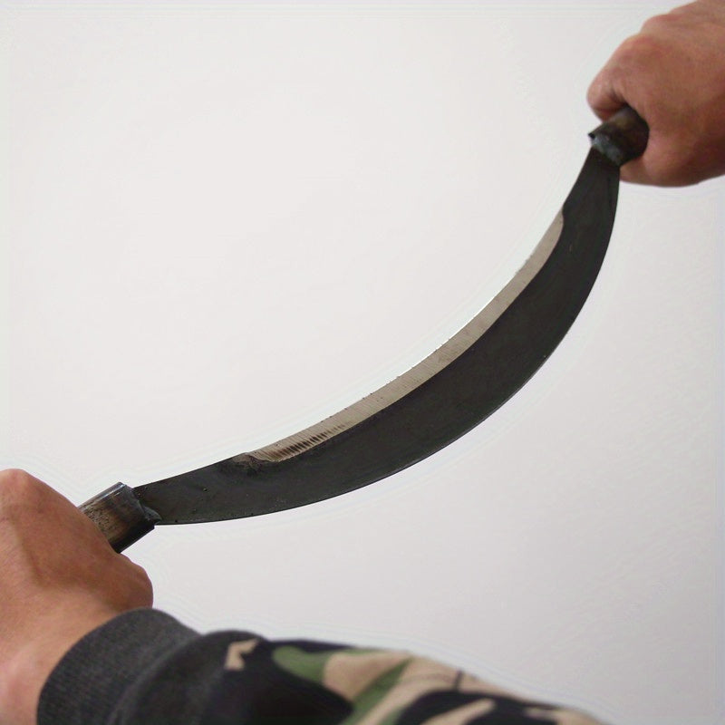 Raspador de Corteza Manual Resistente - con Hoja Curva Afilada, Mango Antideslizante para Jardinería y Paisajismo, Construcción en Acero al Manganeso para Podar Árboles, Preparación del Suelo, Pelado de Corteza - Herramienta Profesional y Doméstica, Dise