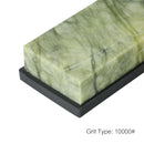 Piedra de Afilar Esmeralda de 10,000 Grano Premium con Soporte Antideslizante - Perfecta para Cuchillos y Herramientas de Cocina, Acabado de Pulido Fino