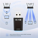 Adaptador Mini USB WiFi6 AX900 MCPIWOHY, Plug and Play, Banda Dual 2.4/5G, Sin Controladores, Compatible con SmartThings, Transmisor Receptor de Red de Alta Velocidad