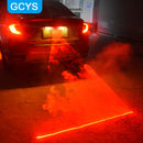 GCYS LED Luces de proyección de neón para coches, 6 patrones conmutables de línea de seguridad, accesorio decorativo con cableado duro para vehículos y motocicletas, sin batería, resistente al agua