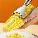 Descorazonador de maíz de acero inoxidable, herramienta pequeña para cocina, cuchillo pelador, separador de granos de maíz, 1 pieza