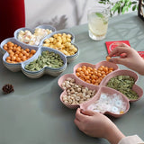 Plato para frutas, postres y dulces, 1 unidad, colorido, irrompible, plástico resistente, ideal para fiestas, bodas, café bar o living