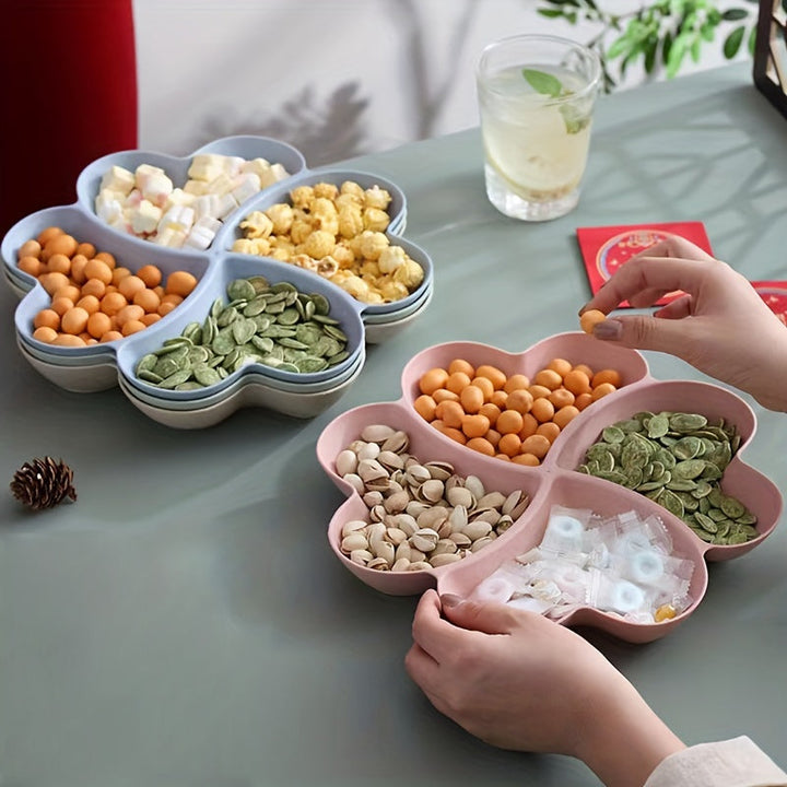 Plato para frutas, postres y dulces, 1 unidad, colorido, irrompible, plástico resistente, ideal para fiestas, bodas, café bar o living