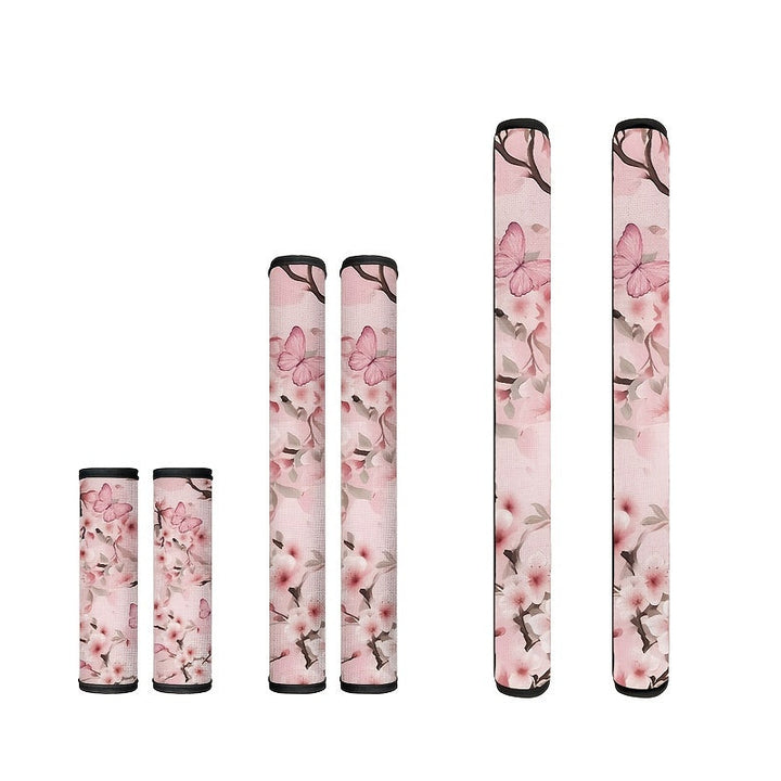 6pcs Cubiertas de Manijas para Electrodomésticos de Cocina con Mariposas y Libélulas - Fácil Instalación, Adecuadas para Microondas, Refrigeradores, Hornos y Armarios