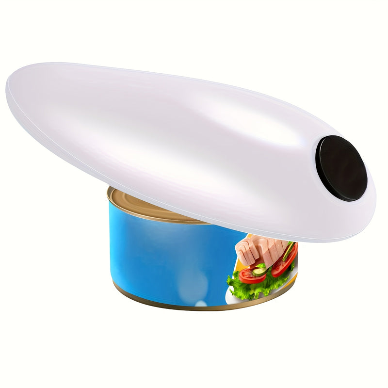Abrevasos eléctrico ergonómico - Borde suave, abridor de botellas automático, ideal para mayores y personas con limitaciones de movilidad, perfecto para cocina y camping, alimentado por batería AA (batería no incluida), esenciales para camping | Herramie