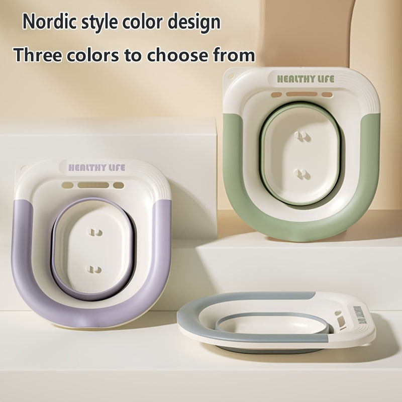 Conjunto de 2 piezas de bañeras para sentarse, artefacto para lavado de glúteos, lavabo libre para sentarse para el cuidado íntimo de las mujeres, lavabo de inodoro, lavabo para el cuidado de personas mayores