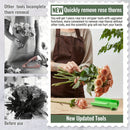 Herramienta para eliminar espinas de rosa, cuchilla de acero inoxidable, estilo clásico, operación manual, para eliminar y limpiar la piel de las hojas de rosa, herramienta de jardín | Tijeras de estilo clásico | Construcción duradera, herramientas y equ