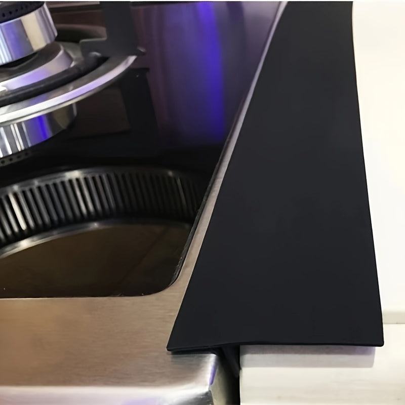 1 pieza, tira de silicona para cubrir huecos, 65 cm (25,59"), relleno de huecos para encimeras de cocina, espaciador de sellado para la superficie de la placa de cocción y el borde de la pared, 0,99 cm de grosor