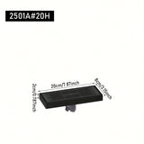 1 desagüe rectangular lineal para baño y ducha, grueso y resistente, con recolector de cabello, material resistente a olores, fácil de limpiar, acabado metálico elegante, construcción duradera