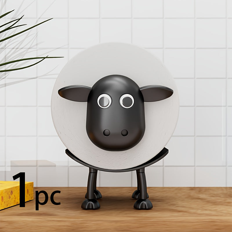 Soporte para papel higiénico con diseño de oveja 3D, 1 pieza o 3 piezas, decoración autosostenible, ideal para decorar salas, habitaciones, hoteles, baños y otros espacios