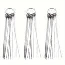 Kit de limpieza de cabeza de ducha de acero inoxidable: 10/30pcs agujas de limpieza de tamaños múltiples para una limpieza y desincrustación fáciles - Adecuado para uso doméstico y al aire libre