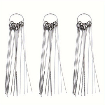 Kit de limpieza de cabeza de ducha de acero inoxidable: 10/30pcs agujas de limpieza de tamaños múltiples para una limpieza y desincrustación fáciles - Adecuado para uso doméstico y al aire libre