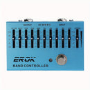 Pedal de EQ de 10 Bandas Premium para Guitarra y Bajo - True Bypass, Volumen Ajustable, Carcasa de Aluminio Duradera, Cubre de 31.25Hz a 16kHz