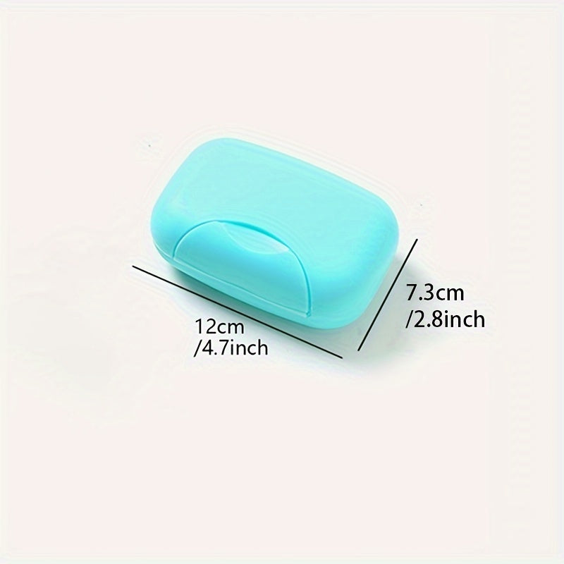 Jabonera de Viaje a Prueba de Fugas con Tapa - Impermeable, Porta Jabón de Plástico Portátil para Esenciales de Baño y Ducha
