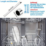 Insertos para Lavavajillas de Botellas, Compatibles con Soda-Stream, Soporte para Botellas en el Lavavajillas, Portabotellas de Acero Inoxidable para Lavavajillas, Juego de 8+1 para Cesta de Platos