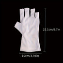 Guantes UV para Manicuras en Gel, Guantes Profesionales de Protección UV UPF99+ para Lámpara de Uñas en Gel, Guantes de Protección UV Profesional para Manicura, Guante AntiuV sin Dedos Color Claro Beis para el Cuidado de las Uñas