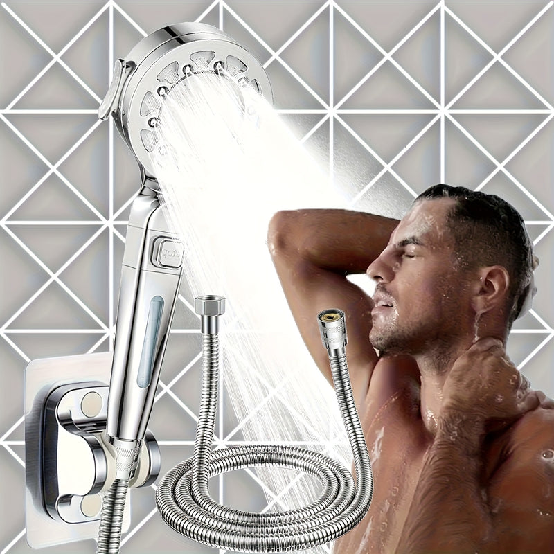 Cabezal de ducha ajustable de 25 estilos, grifería para baño con aumento de presión y rociado tipo lluvia, para uso en el hogar - Accesorio para ducha con agua caliente