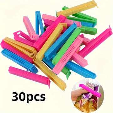 Clips de Plástico para Bolsas de Comida, Clips Reutilizables para Sellado y Accesorios de Almacenamiento en la Cocina