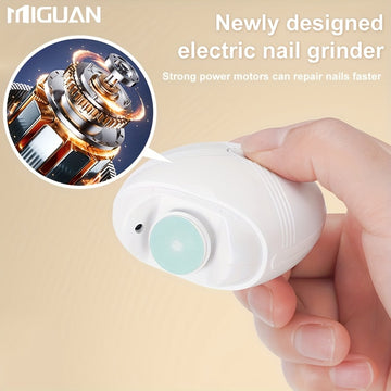 Limpiador de Uñas Eléctrico Recargable USB - Portátil para Hogar y Viajes